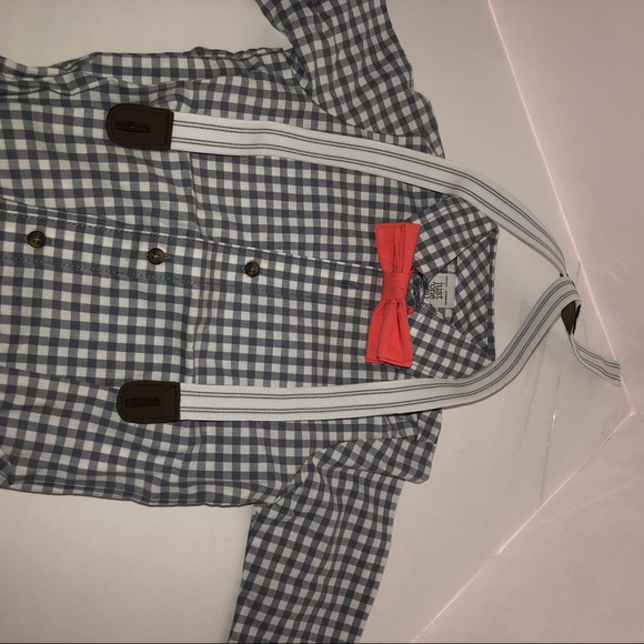 Boy’s size 6M, just one you Made by Carter’s, onesie w/ pants, tie & suspenders - Picture 7 of 10